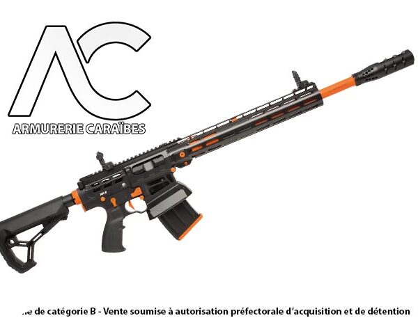 Fusil HUGLU XR8 PRO  Noir/Orange 18"