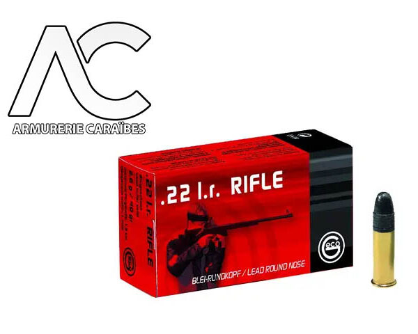 Munitions Geco Rifle, calibre 22 LR