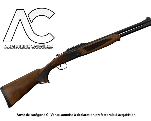 Carabine de chasse BALIKLI DUO en calibre 12/76 et 308 Win Finition Bois
