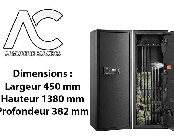 Coffre fort 6 à 10 armes longues serrure électronique