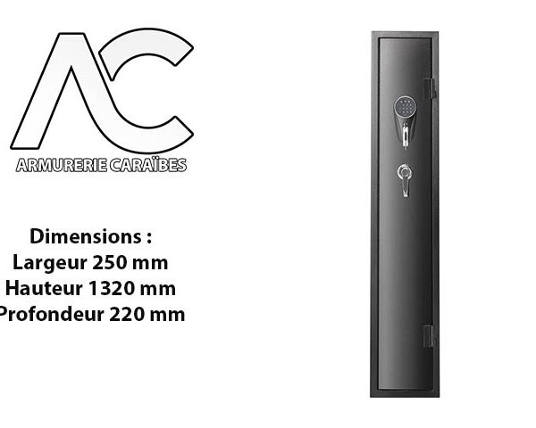 Coffre fort 3 armes longues et 4 armes de poings environ - serrure électronique