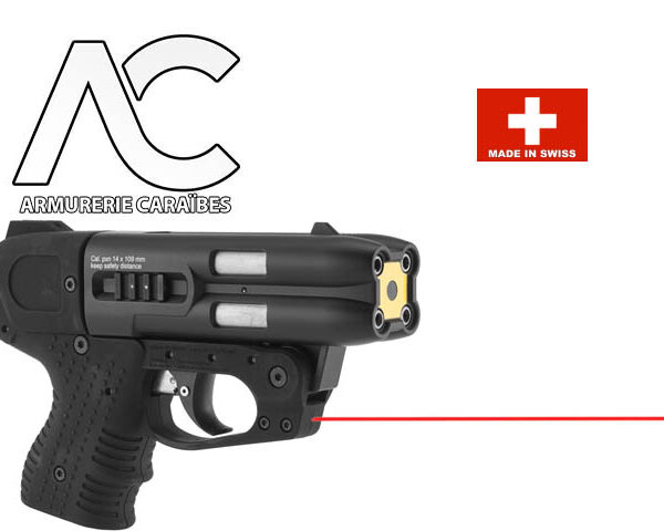 PISTOLET JET PROTECTEUR JPX 4 LASER COMPACT + 4 CARTOUCHES OC - PIEXON