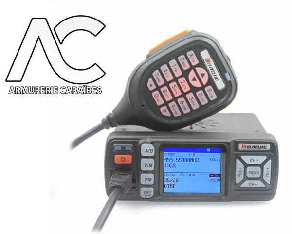BAOJIE BJ-318 Mini radio bidirectionnelle mobile double bande 136-174 et 400-490 MHz 25 W