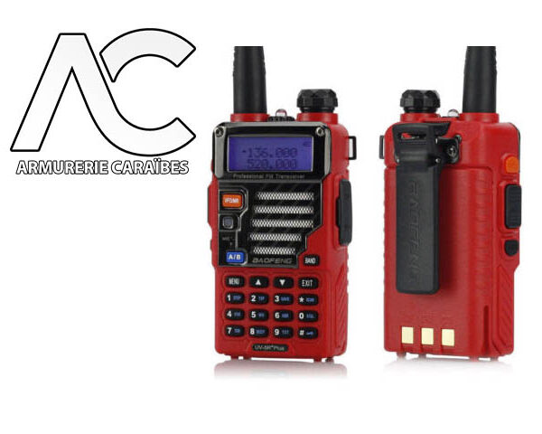 Baofeng UV-5R Plus Qualette Émetteur-récepteur radio bidirectionnel 5 W Ham HT FM + écouteur