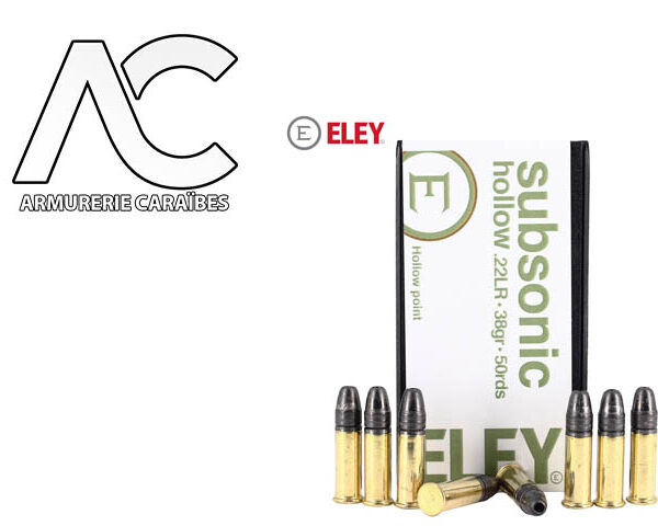 Cartouches ELEY Subsonic Hollow - 22LR  ( x500 )