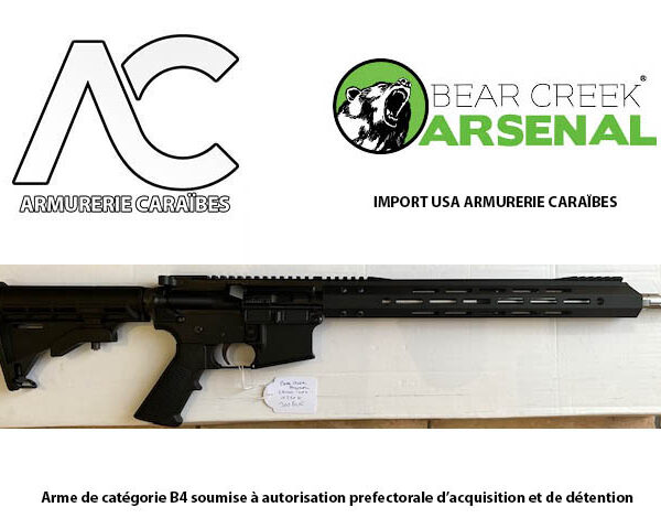 AR15 BEAR CREEK ARSENAL Semi-Auto  300 BLK Canon INOX
