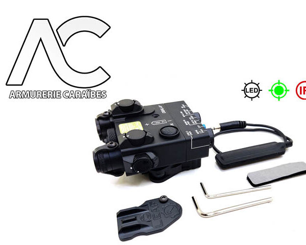 Viseur laser infrarouge à double faisceau DBAL A2 et point vert, illuminateur à lumière blanche à LED