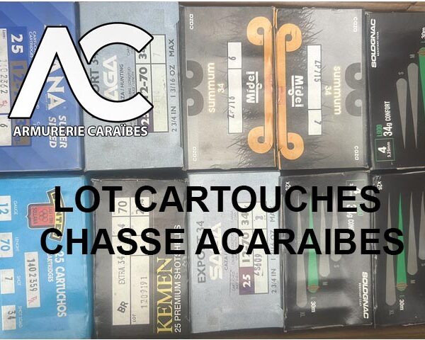 Cartouches chasse en vrac - 32, 34 ou 36 Grammes de charge - 12GA